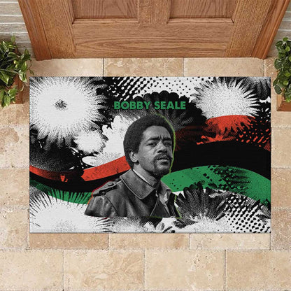 Bobby Seale Rubber Doormat Black Panther Artwork Solidarity Quote Revolutionary Civil Rights Tribute - African Pride