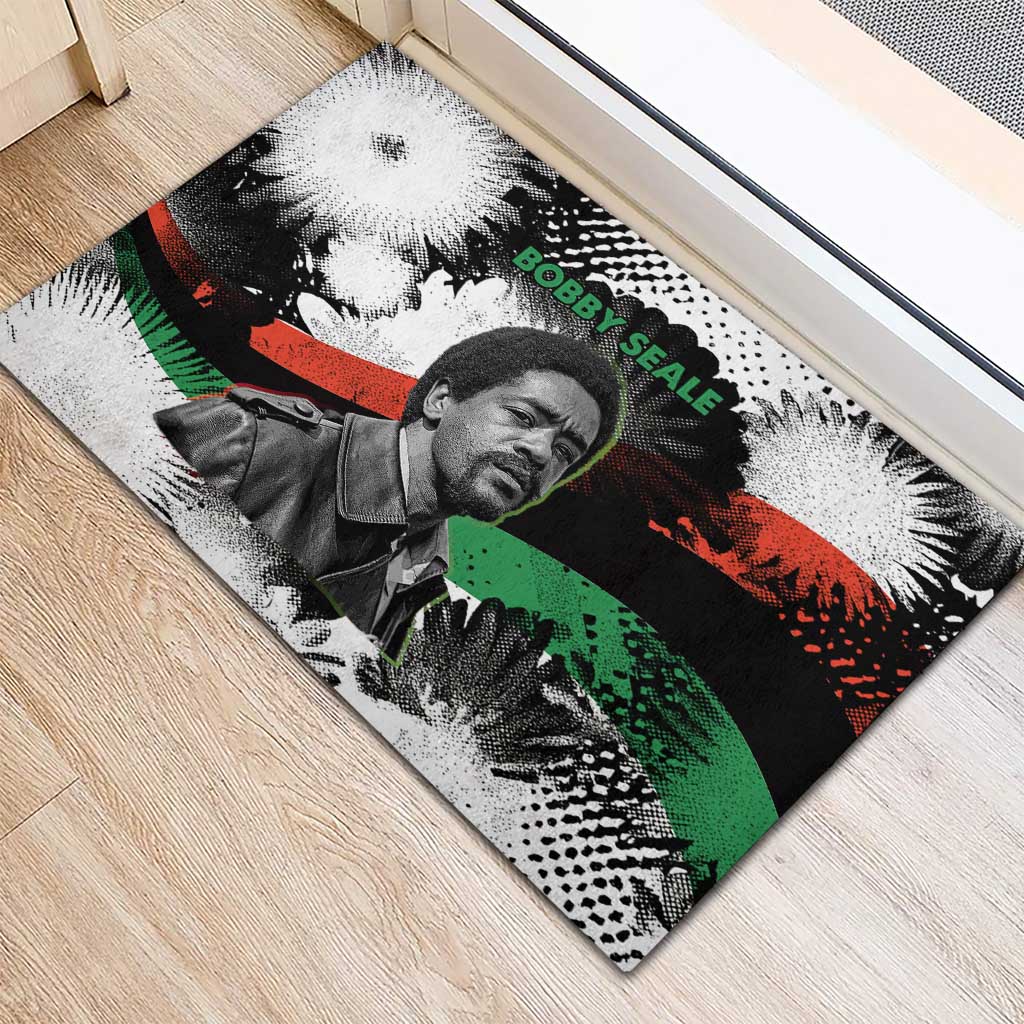 Bobby Seale Rubber Doormat Black Panther Artwork Solidarity Quote Revolutionary Civil Rights Tribute - African Pride
