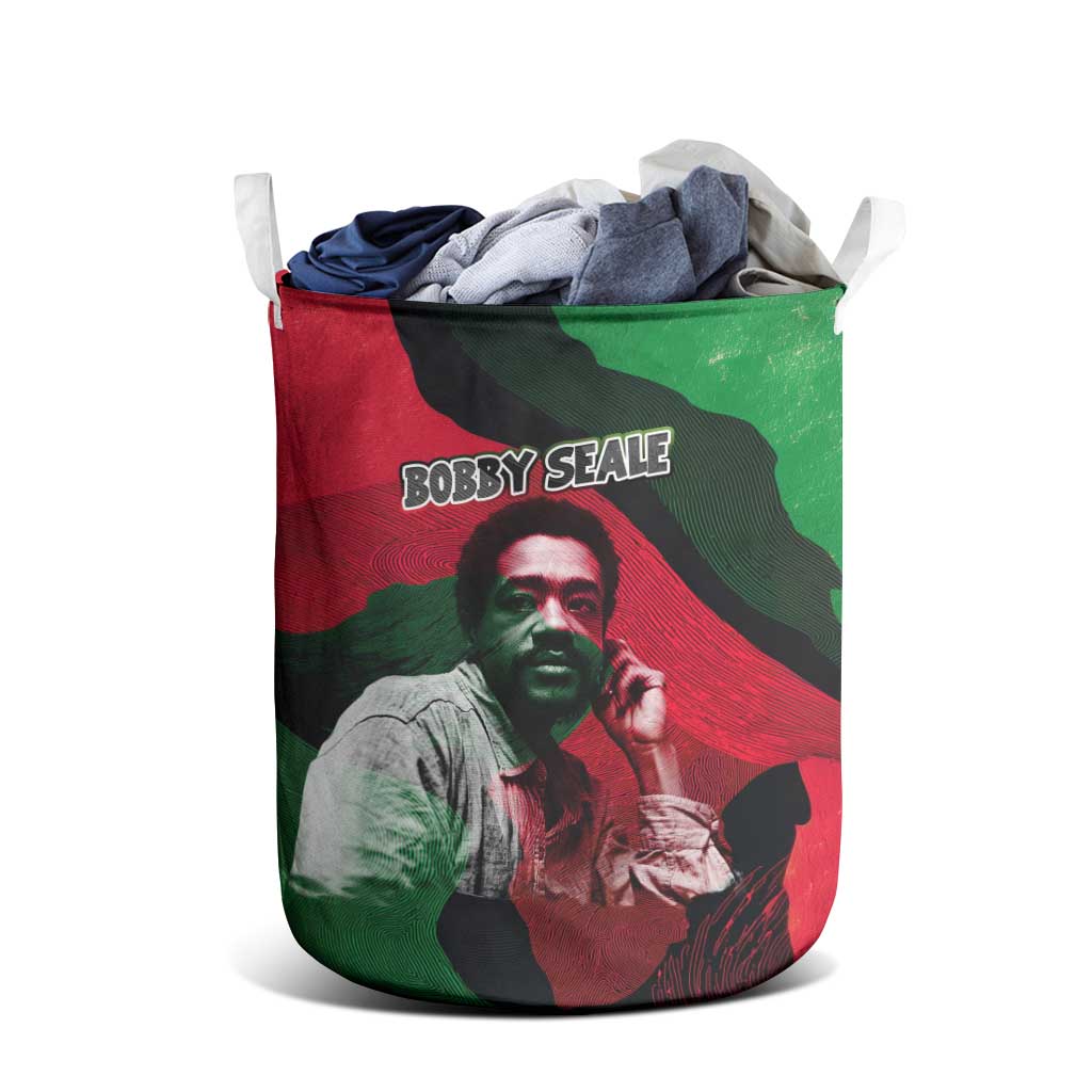 Bobby Seale Laundry Basket Black Panther Logo Revolutionary Civil Rights Movement Tribute - African Pride