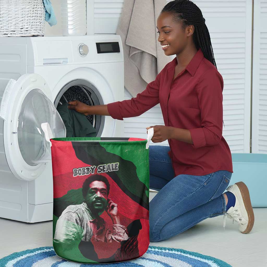 Bobby Seale Laundry Basket Black Panther Logo Revolutionary Civil Rights Movement Tribute - African Pride