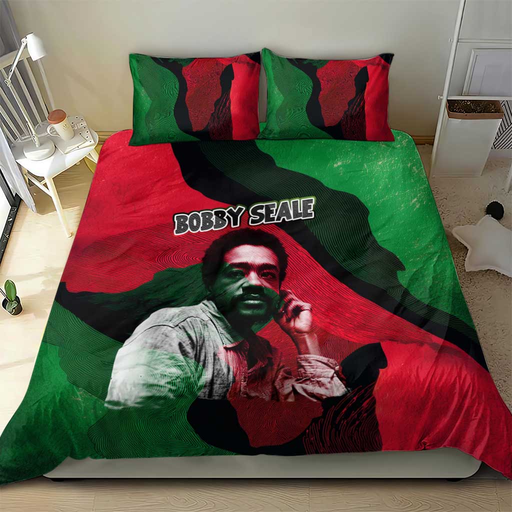Bobby Seale Bedding Set Black Panther Logo Revolutionary Civil Rights Movement Tribute - African Pride