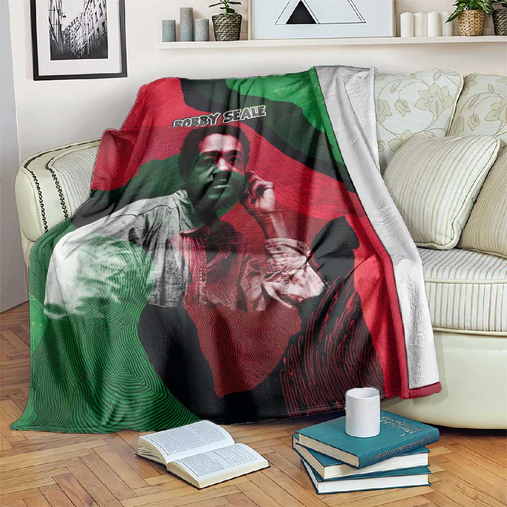 Bobby Seale Blanket Black Panther Logo Revolutionary Civil Rights Movement Tribute - African Pride