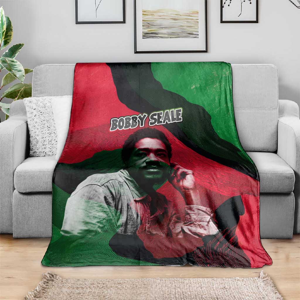 Bobby Seale Blanket Black Panther Logo Revolutionary Civil Rights Movement Tribute - African Pride