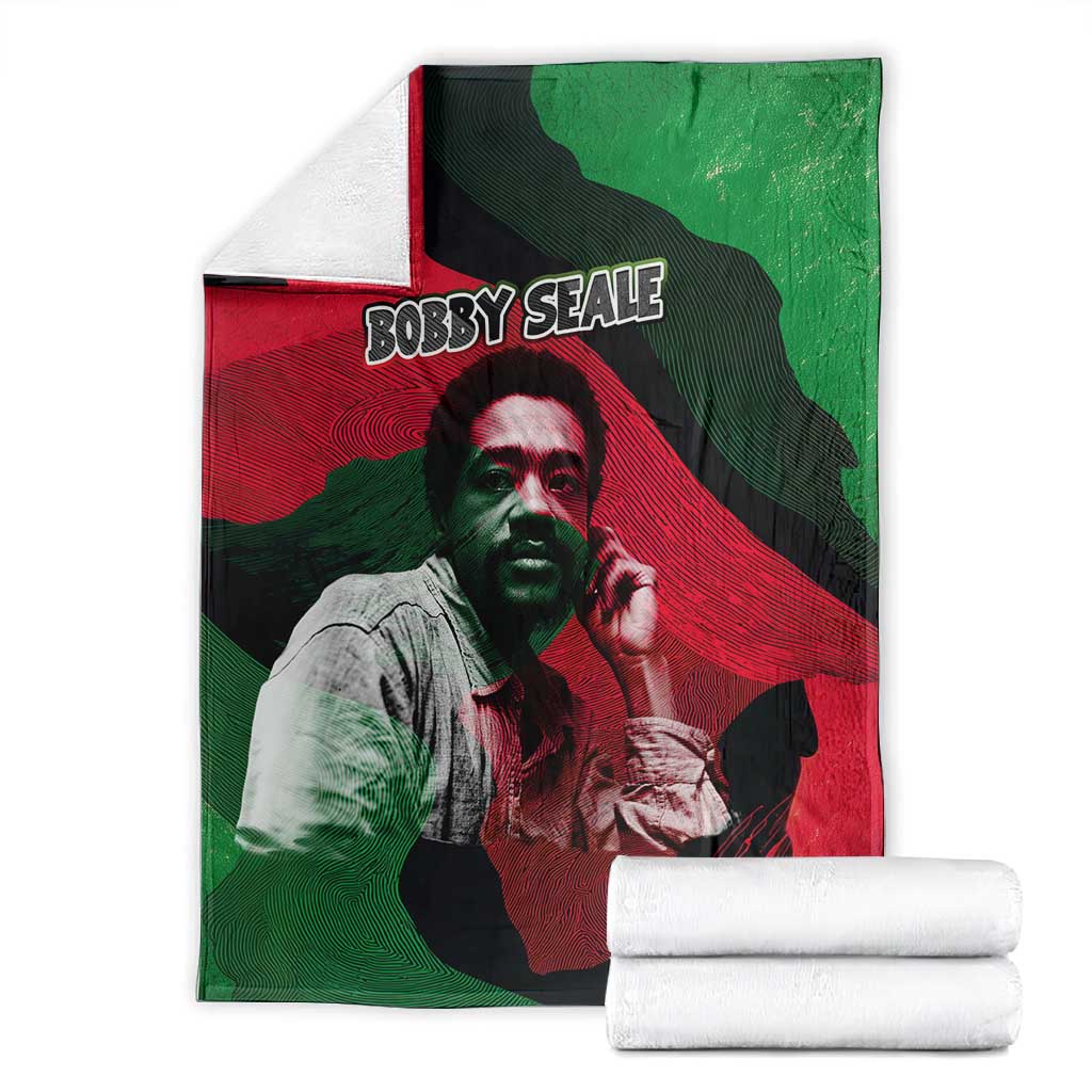 Bobby Seale Blanket Black Panther Logo Revolutionary Civil Rights Movement Tribute - African Pride
