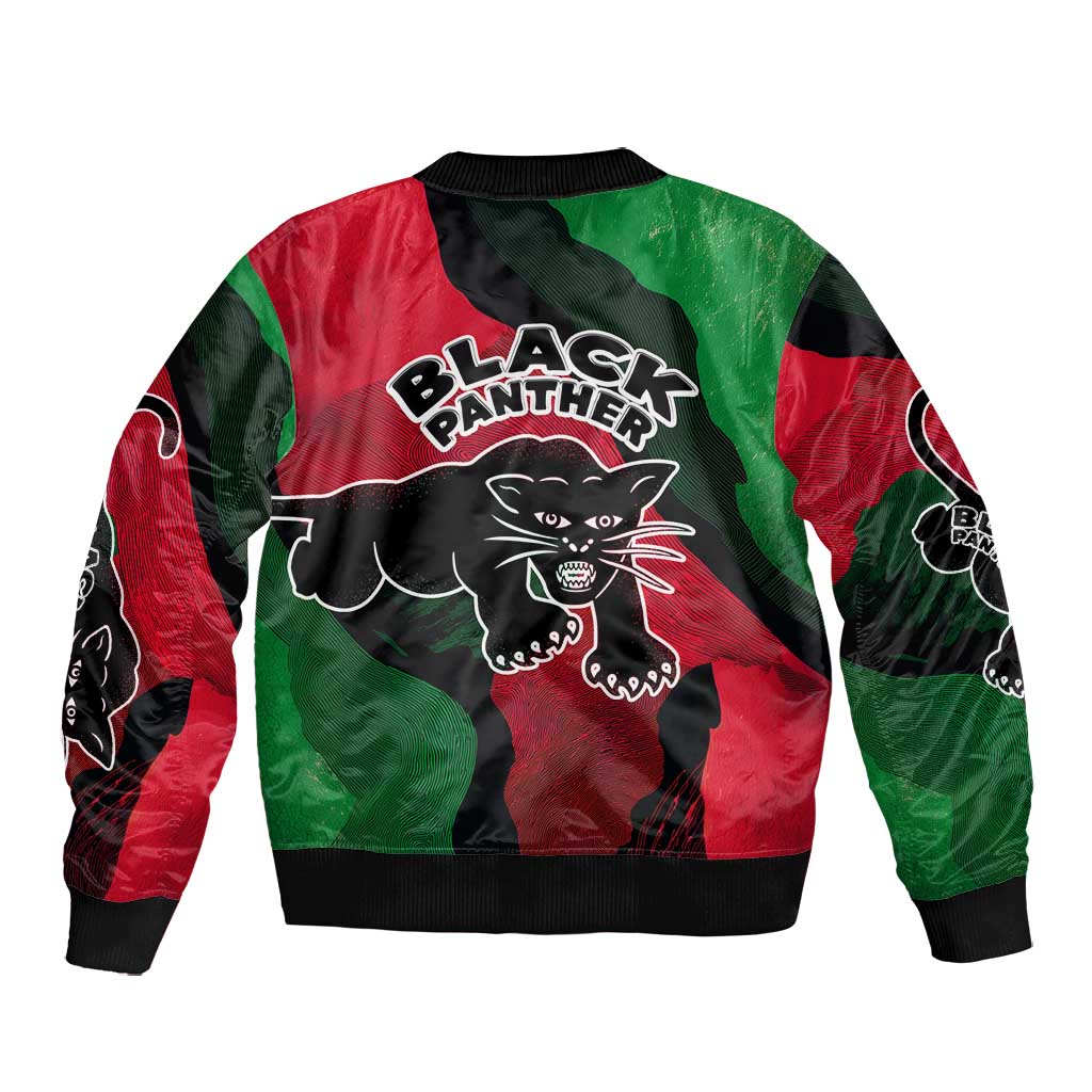 Bobby Seale Bomber Jacket Black Panther Logo Revolutionary Civil Rights Movement Tribute - African Pride