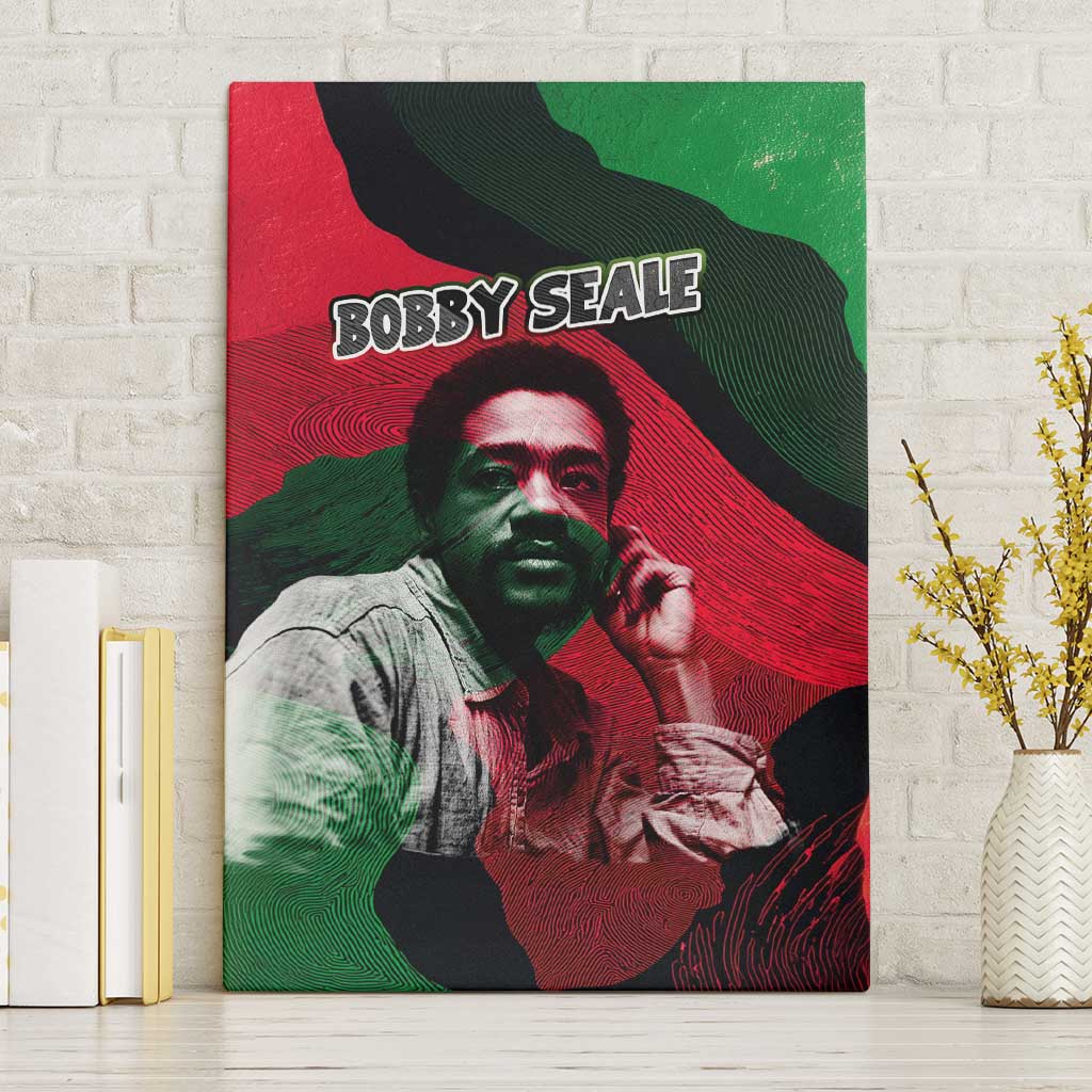 Bobby Seale Canvas Wall Art Black Panther Logo Revolutionary Civil Rights Movement Tribute - African Pride
