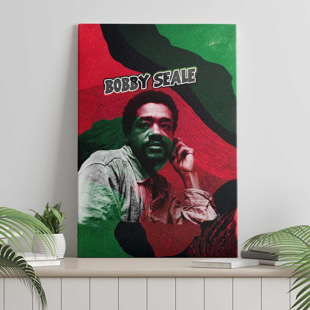Bobby Seale Canvas Wall Art Black Panther Logo Revolutionary Civil Rights Movement Tribute - African Pride