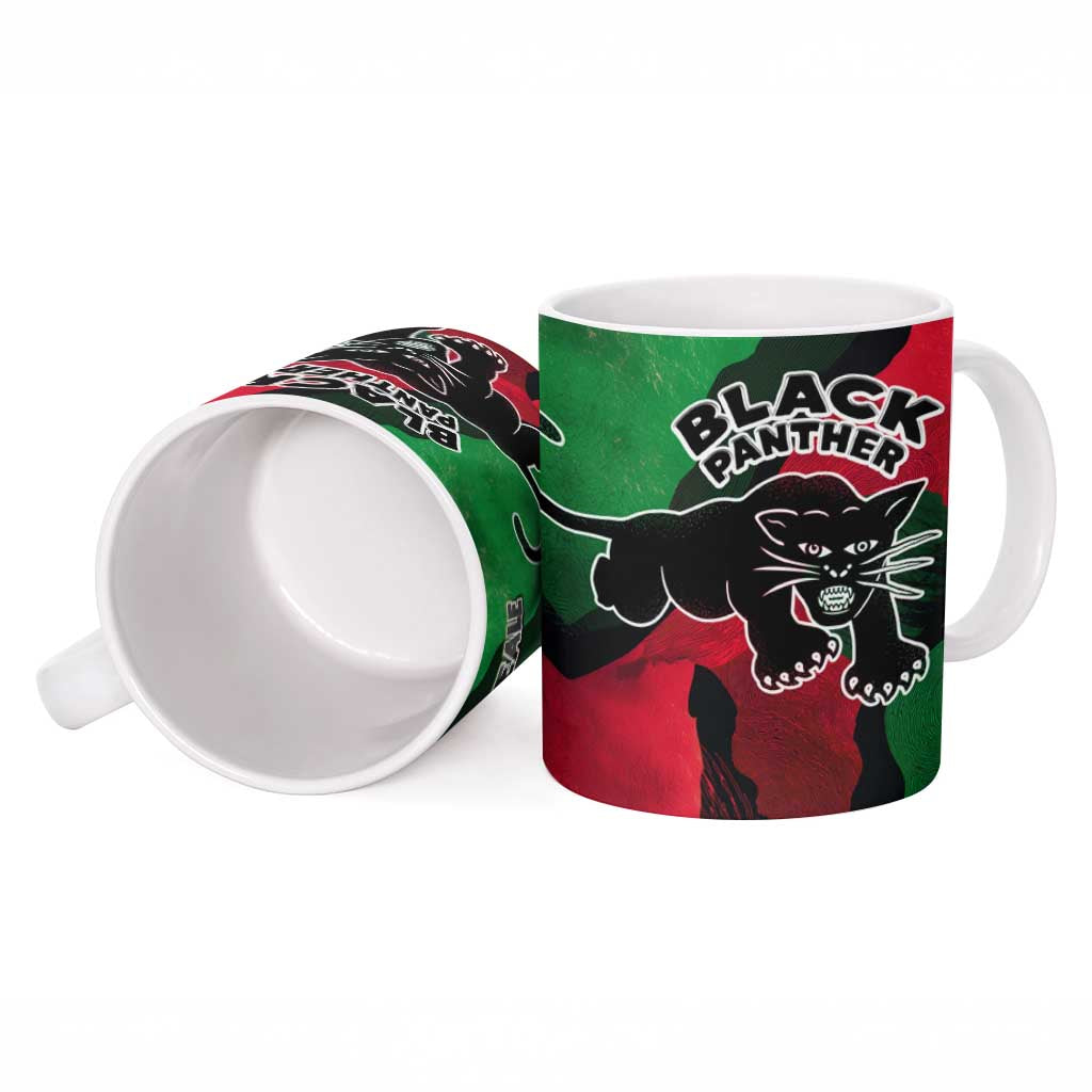 Bobby Seale Ceramic Mug Black Panther Logo Revolutionary Civil Rights Movement Tribute - African Pride