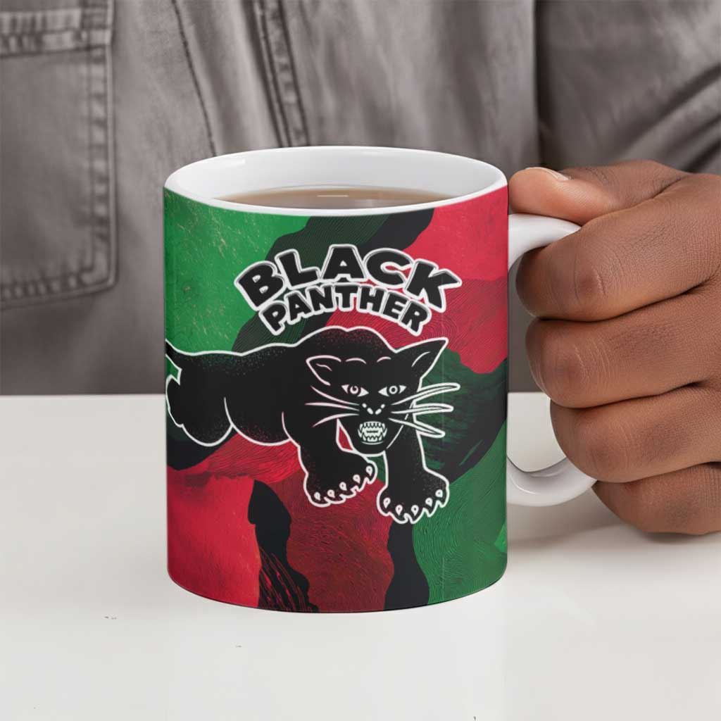 Bobby Seale Ceramic Mug Black Panther Logo Revolutionary Civil Rights Movement Tribute - African Pride