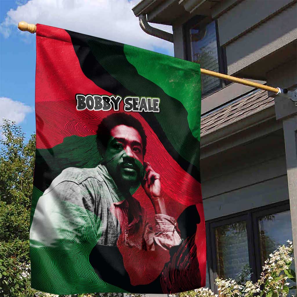 Bobby Seale Garden Flag Black Panther Logo Revolutionary Civil Rights Movement Tribute - African Pride