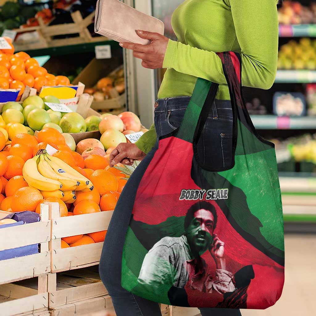 Bobby Seale Grocery Bag Black Panther Logo Revolutionary Civil Rights Movement Tribute - African Pride