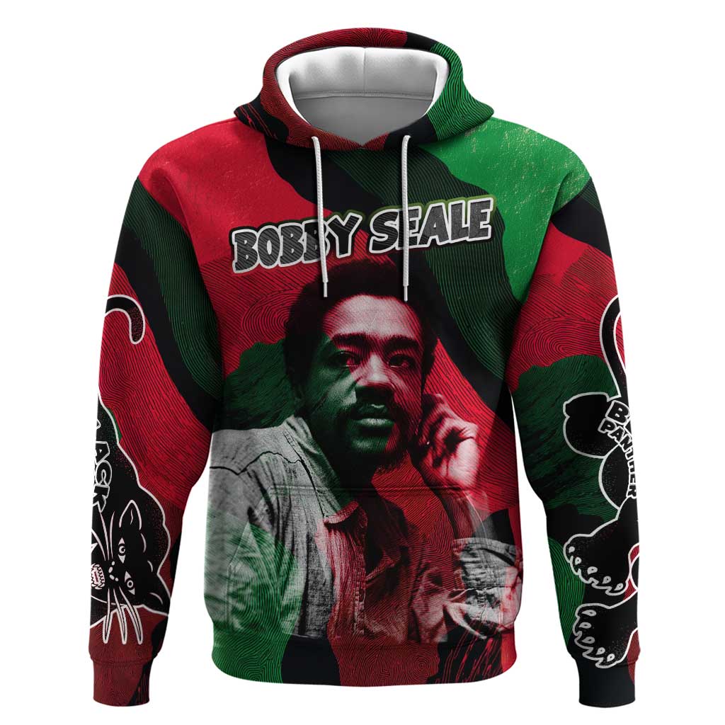 Bobby Seale Hoodie Black Panther Logo Revolutionary Civil Rights Movement Tribute - African Pride