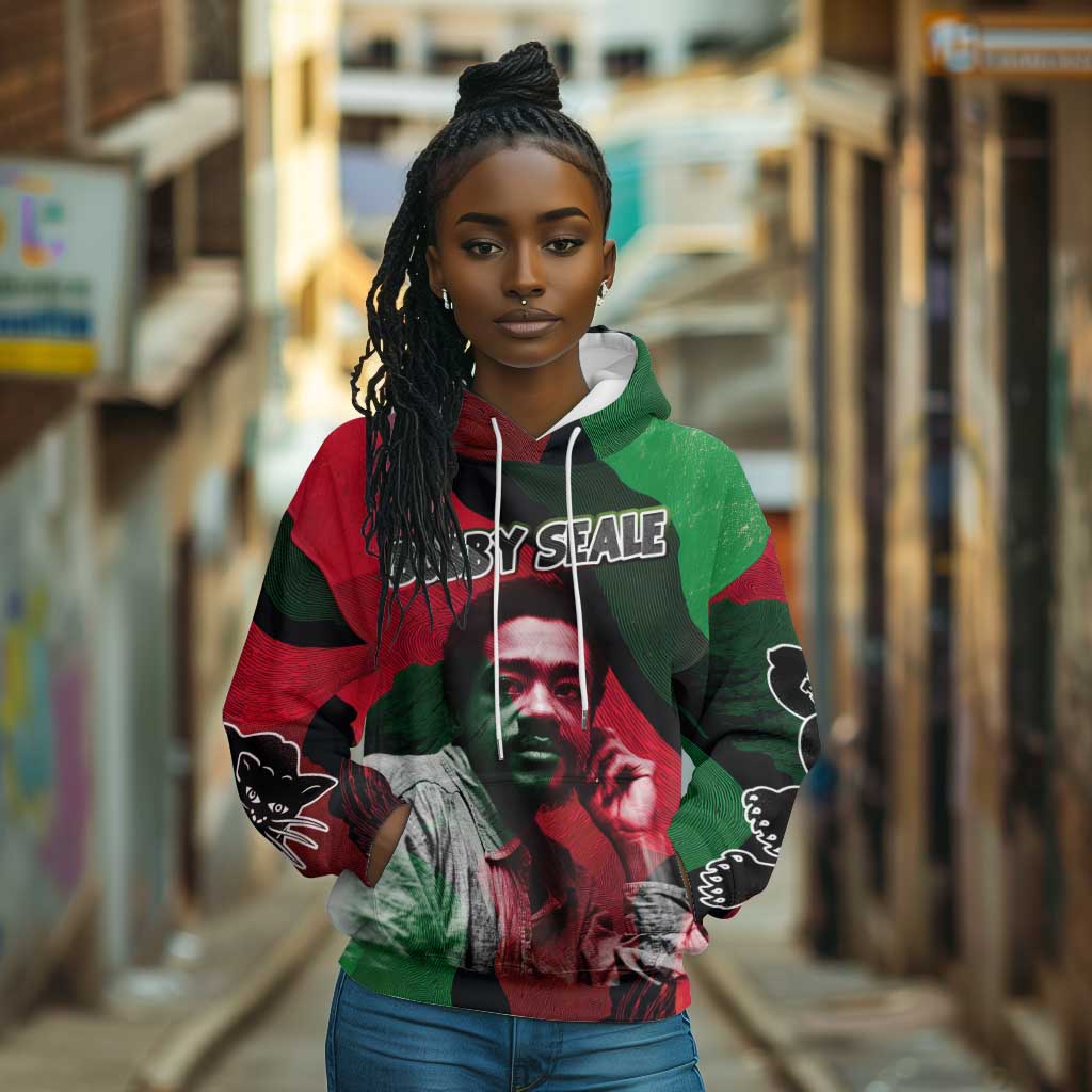 Bobby Seale Hoodie Black Panther Logo Revolutionary Civil Rights Movement Tribute - African Pride