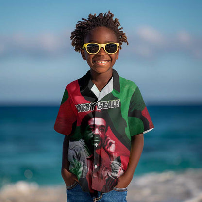 Bobby Seale Kid Hawaiian Shirt Black Panther Logo Revolutionary Civil Rights Movement Tribute - African Pride