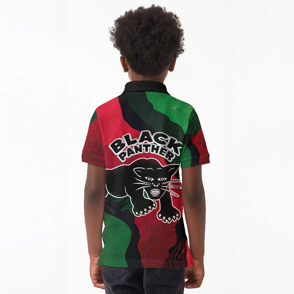 Bobby Seale Kid Polo Shirt Black Panther Logo Revolutionary Civil Rights Movement Tribute - African Pride