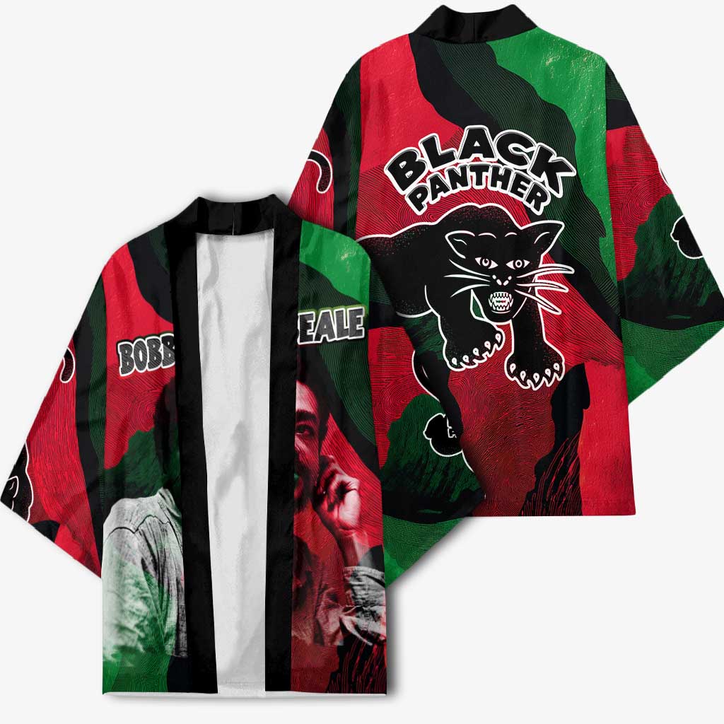 Bobby Seale Kimono Black Panther Logo Revolutionary Civil Rights Movement Tribute - African Pride