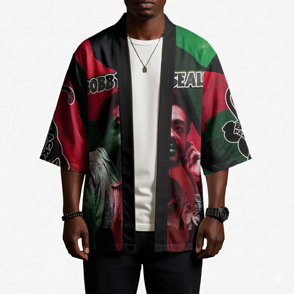 Bobby Seale Kimono Black Panther Logo Revolutionary Civil Rights Movement Tribute - African Pride
