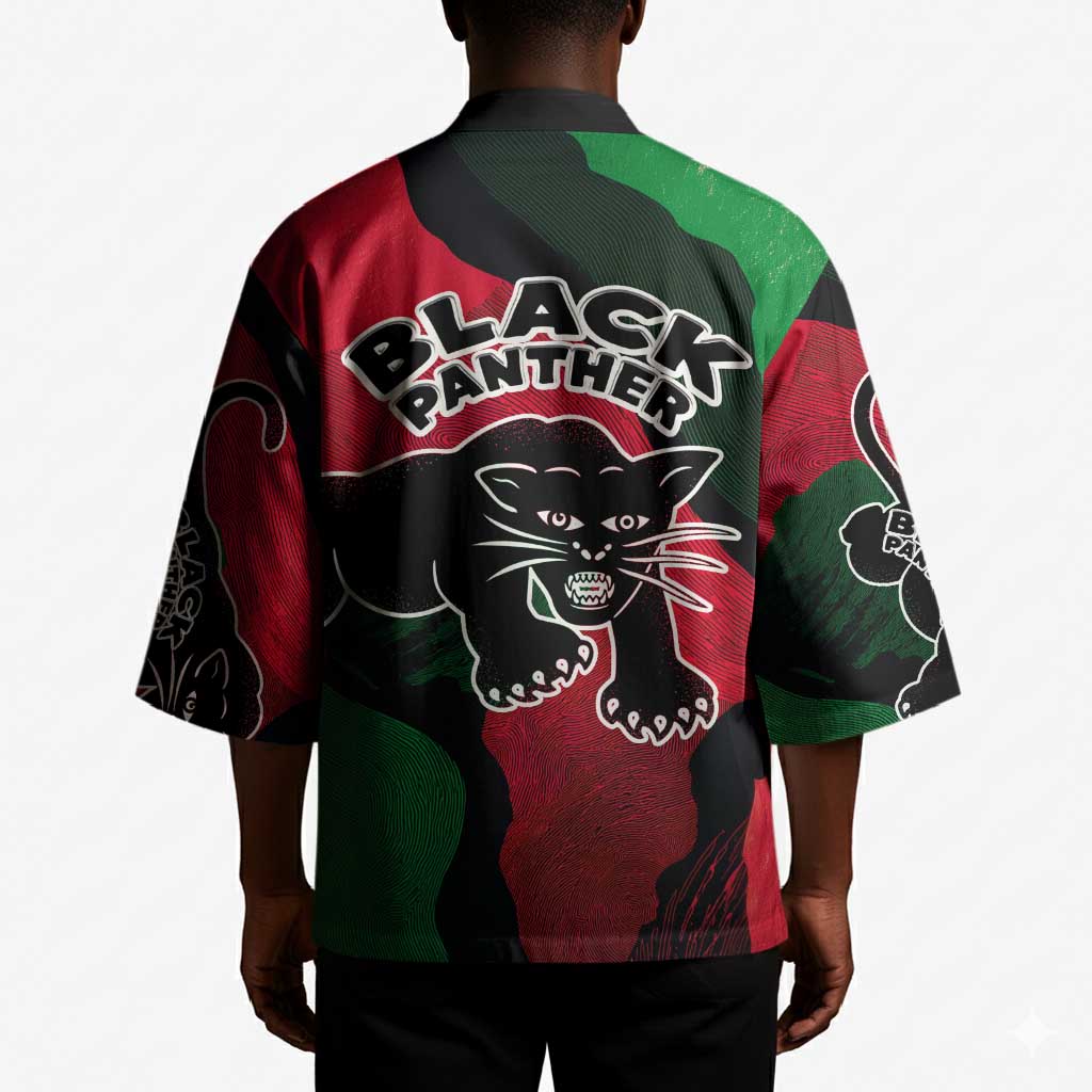 Bobby Seale Kimono Black Panther Logo Revolutionary Civil Rights Movement Tribute - African Pride