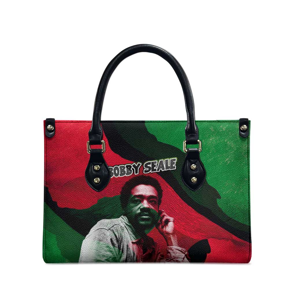 Bobby Seale Leather Bag Black Panther Logo Revolutionary Civil Rights Movement Tribute - African Pride