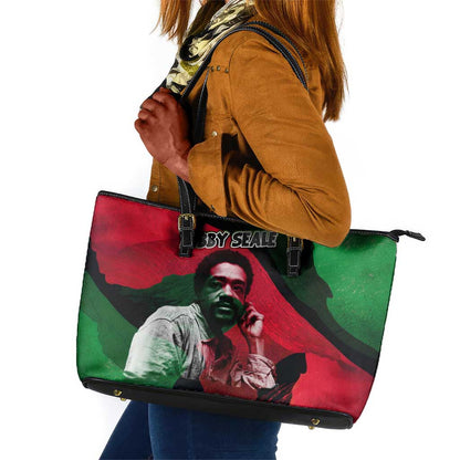 Bobby Seale Leather Tote Bag Black Panther Logo Revolutionary Civil Rights Movement Tribute - African Pride