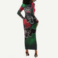 Bobby Seale Long Sleeve Bodycon Dress Black Panther Logo Revolutionary Civil Rights Movement Tribute - African Pride