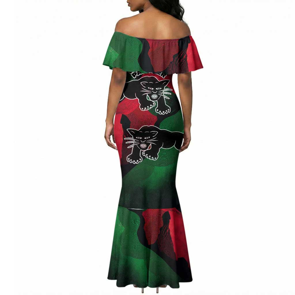 Bobby Seale Mermaid Dress Black Panther Logo Revolutionary Civil Rights Movement Tribute - African Pride