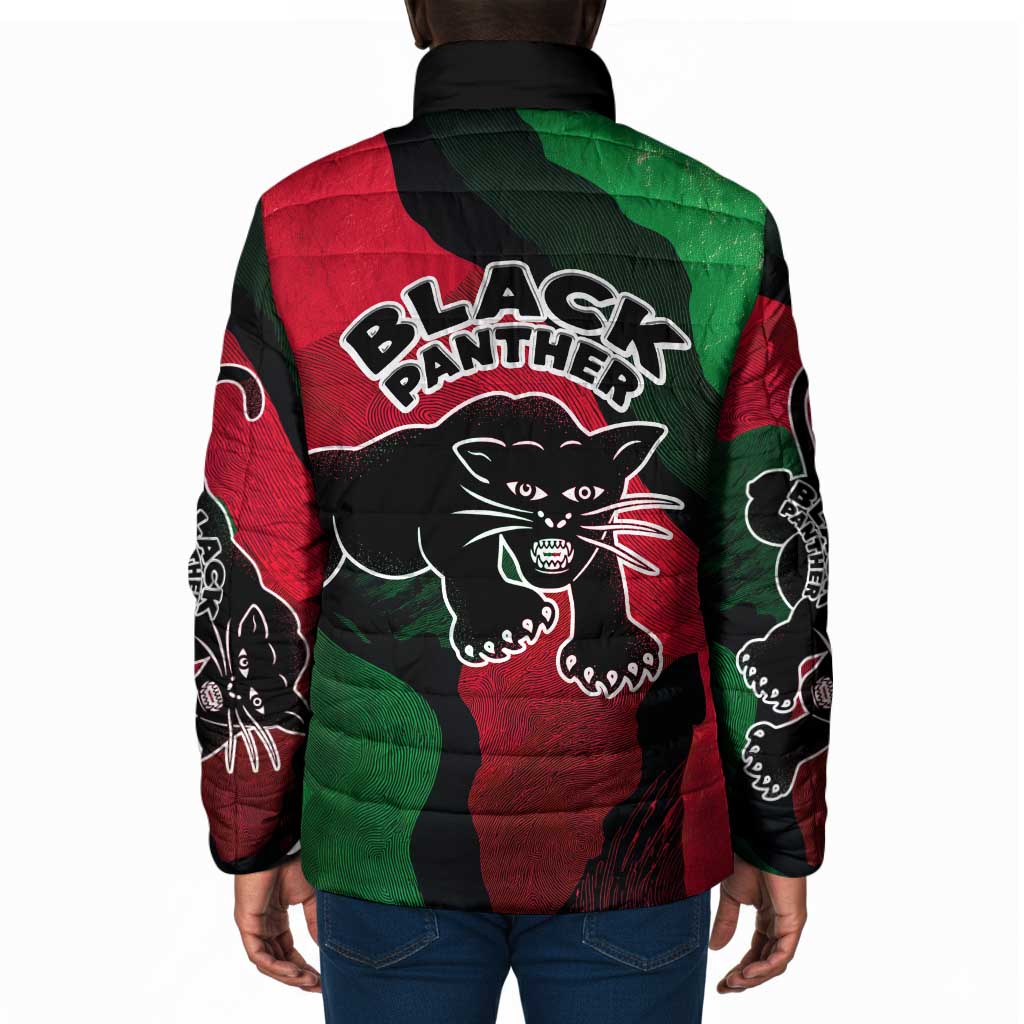 Bobby Seale Padded Jacket Black Panther Logo Revolutionary Civil Rights Movement Tribute - African Pride