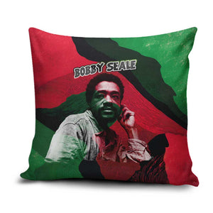 Bobby Seale Pillow Cover Black Panther Logo Revolutionary Civil Rights Movement Tribute - African Pride