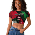 Bobby Seale Raglan Cropped T shirt Black Panther Logo Revolutionary Civil Rights Movement Tribute - African Pride