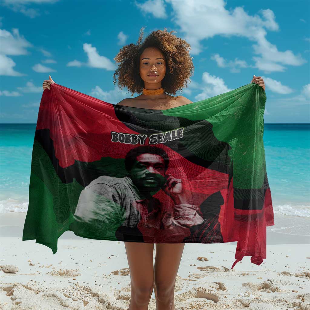 Bobby Seale Sarong Black Panther Logo Revolutionary Civil Rights Movement Tribute - African Pride