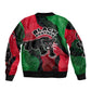 Bobby Seale Sleeve Zip Bomber Jacket Black Panther Logo Revolutionary Civil Rights Movement Tribute - African Pride