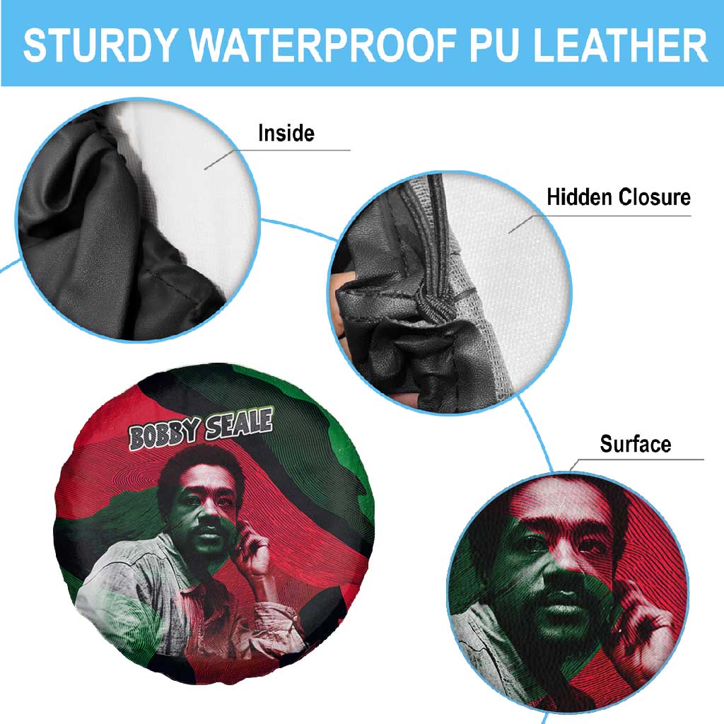 Bobby Seale Spare Tire Cover Black Panther Logo Revolutionary Civil Rights Movement Tribute - African Pride