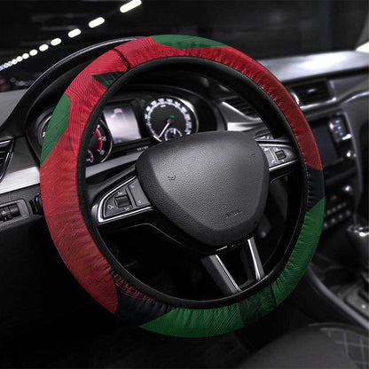 Bobby Seale Steering Wheel Cover Black Panther Logo Revolutionary Civil Rights Movement Tribute - African Pride