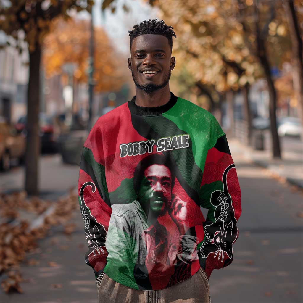 Bobby Seale Sweatshirt Black Panther Logo Revolutionary Civil Rights Movement Tribute - African Pride