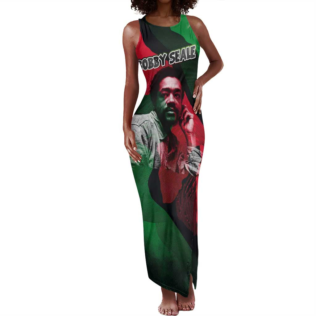 Bobby Seale Tank Maxi Dress Black Panther Logo Revolutionary Civil Rights Movement Tribute - African Pride