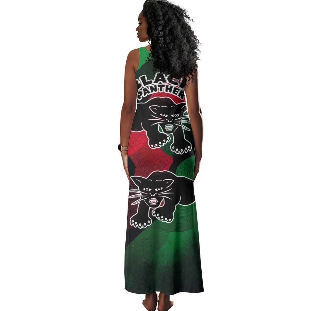 Bobby Seale Tank Maxi Dress Black Panther Logo Revolutionary Civil Rights Movement Tribute - African Pride