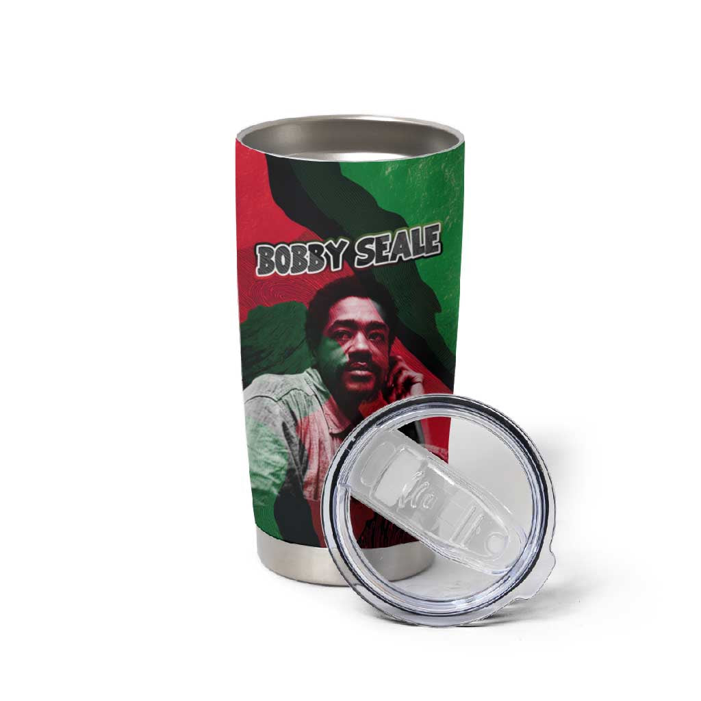 Bobby Seale Tumbler Cup Black Panther Logo Revolutionary Civil Rights Movement Tribute - African Pride