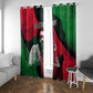 Bobby Seale Window Curtain Black Panther Logo Revolutionary Civil Rights Movement Tribute - African Pride