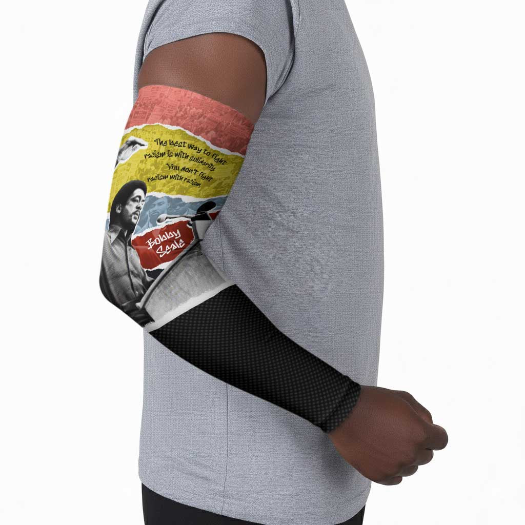 Bobby Seale Arm Sleeves Torn Paper Collage Design Solidarity Quote Powerful Speech Artwork Civil Rights - African Pride