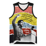 Bobby Seale Basketball Jersey Torn Paper Collage Design Solidarity Quote Powerful Speech Artwork Civil Rights - African Pride