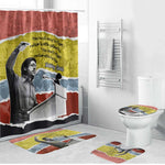 Bobby Seale Bathroom Set Torn Paper Collage Design Solidarity Quote Powerful Speech Artwork Civil Rights - African Pride