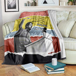 Bobby Seale Blanket Torn Paper Collage Design Solidarity Quote Powerful Speech Artwork Civil Rights - African Pride
