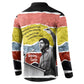 Bobby Seale Button Sweatshirt Torn Paper Collage Design Solidarity Quote Powerful Speech Artwork Civil Rights