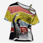Bobby Seale Cross Shoulder Shirt Torn Paper Collage Design Solidarity Quote Powerful Speech Artwork Civil Rights - African Pride