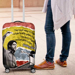 Bobby Seale Luggage Cover Torn Paper Collage Design Solidarity Quote Powerful Speech Artwork Civil Rights - African Pride