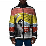 Bobby Seale Padded Jacket Torn Paper Collage Design Solidarity Quote Powerful Speech Artwork Civil Rights - African Pride