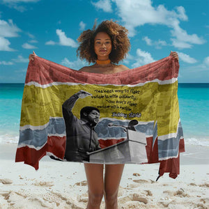 Bobby Seale Sarong Torn Paper Collage Design Solidarity Quote Powerful Speech Artwork Civil Rights - African Pride