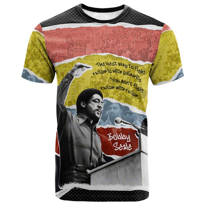 Bobby Seale T shirt Torn Paper Collage Design Solidarity Quote Powerful Speech Artwork Civil Rights - African Pride