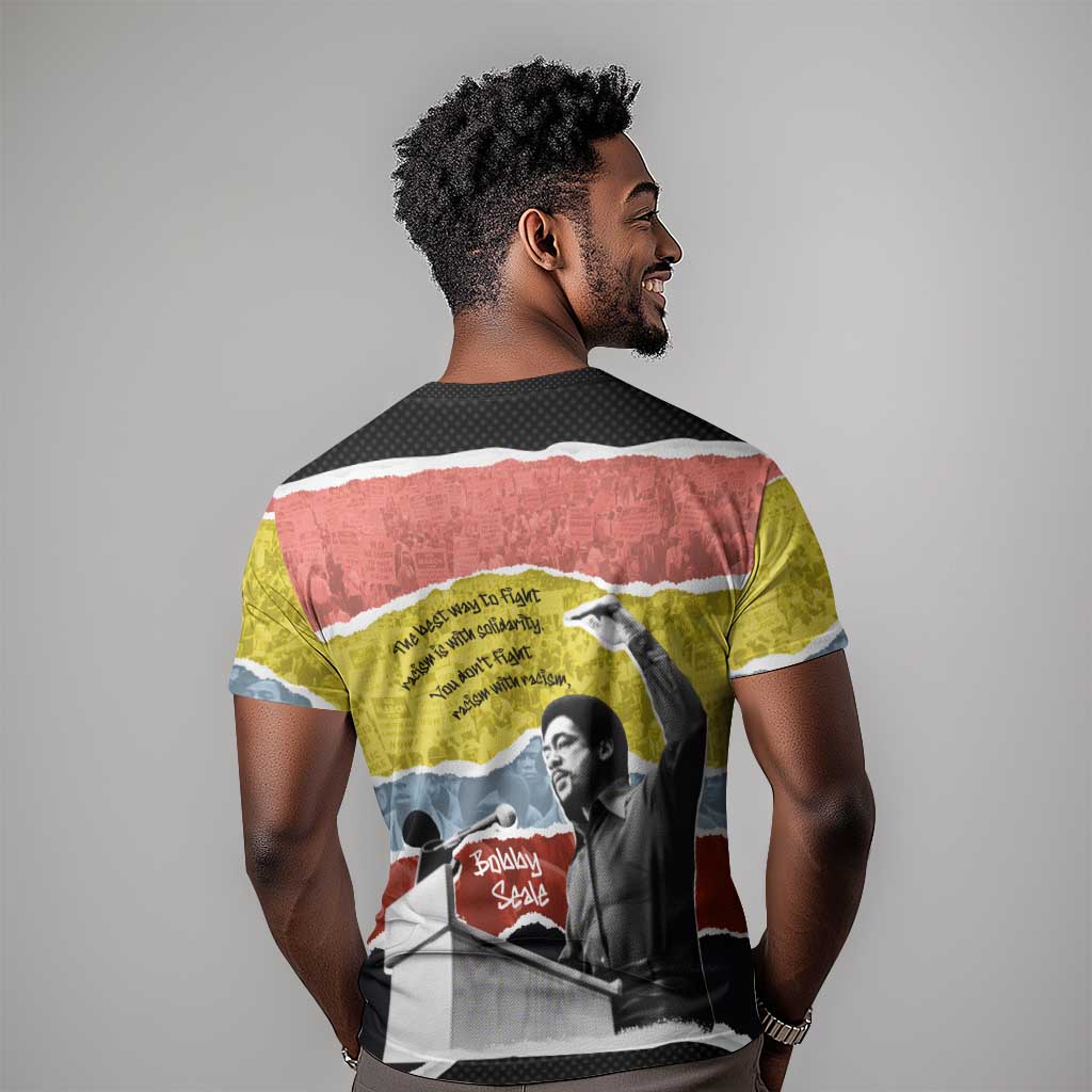 Bobby Seale T shirt Torn Paper Collage Design Solidarity Quote Powerful Speech Artwork Civil Rights - African Pride