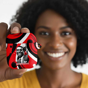Stokely Carmichael AirPods Case Abstract Design Black Power Text Civil Rights Activist - African Pride